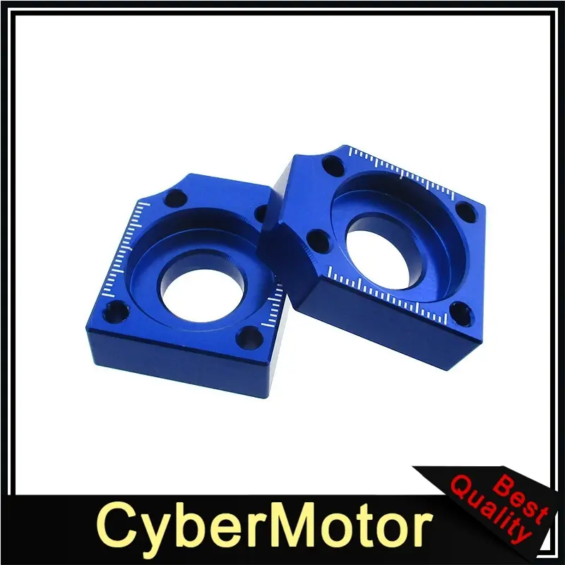Thumbnail: CNC Aluminum 15mm Chain Axle Tensioner Adjuster Blocks for Pit Dirt Bike