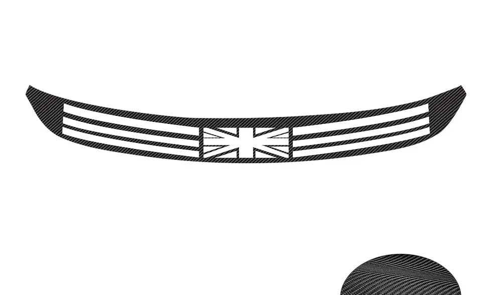 Thumbnail: Car Rear Bumper Trunk Sticker Load Edge Protector Guard Trim Carbon Fiber Union