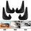 Thumbnail: 4PCS Universal Car Wheel Fender No Drilling Wheel Splash Guards Mud Guards Front