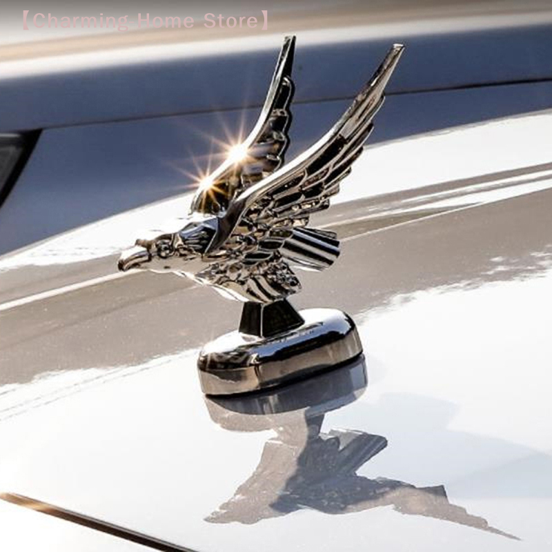Exterior Decoration 1PC Car Bonnet Front Hood Eagle Ornament Badge Auto Front Co