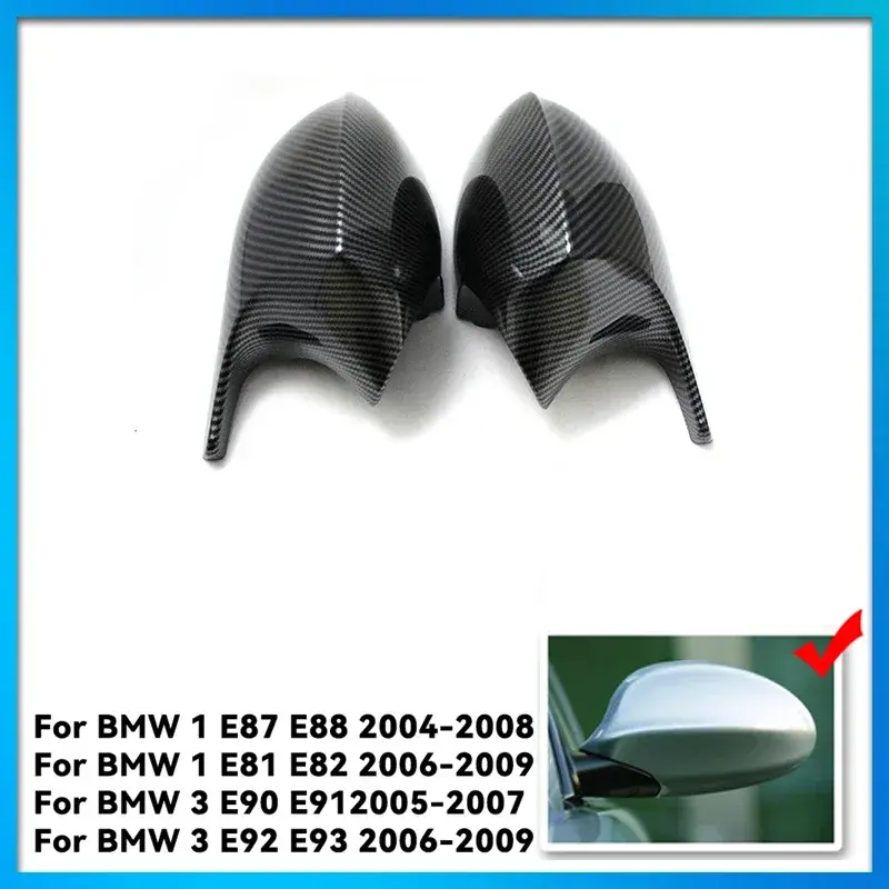 Thumbnail: E90 E91 Black M3 Style Cover E81 E82 E87 E88 for BMW 1 3 Series E92 E93 Carbon F