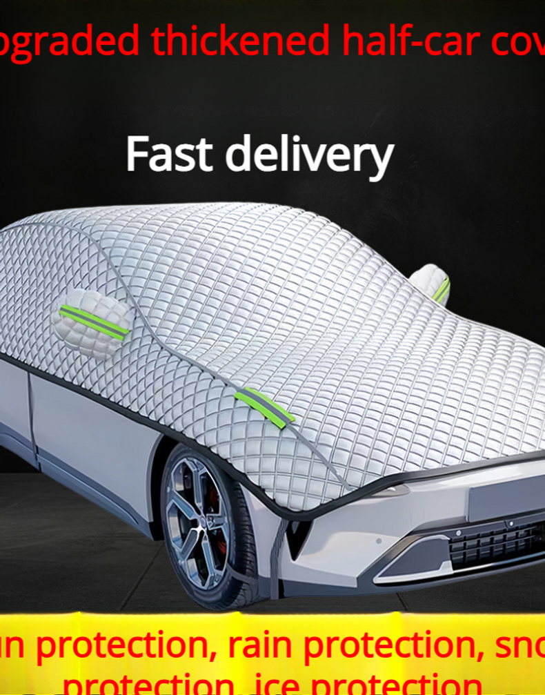 Car Cover Half-cover Universal For All Seasons Snow Shield Antifreeze Sunscreen