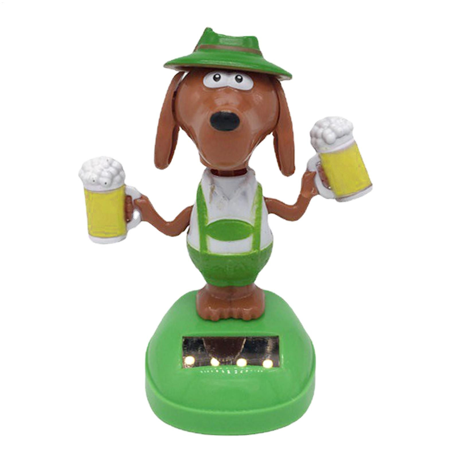 Solar Dashboard Doll Cute Dog Swinging Animated Dancer Toy Solar Dashboard Doll