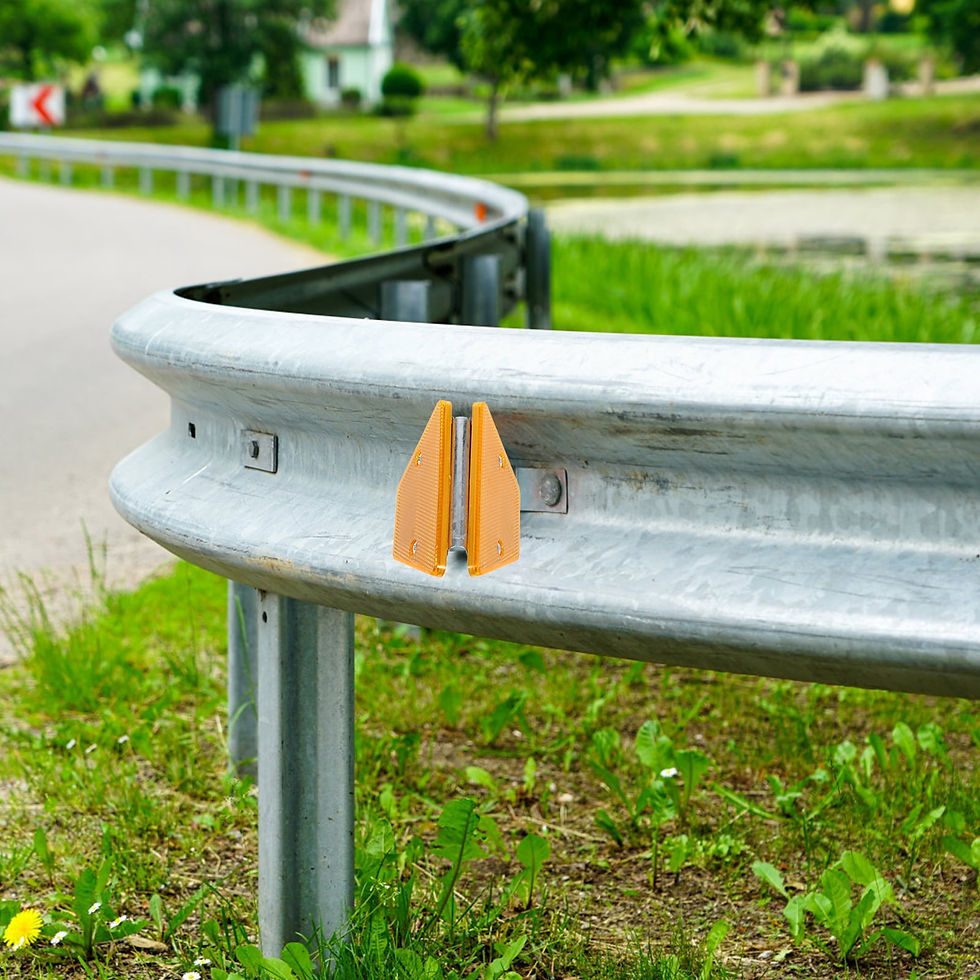 Thumbnail: BERTDOMD 2pcs Roadway Reflective Markers Roadside Guardrail Markers Traffic..