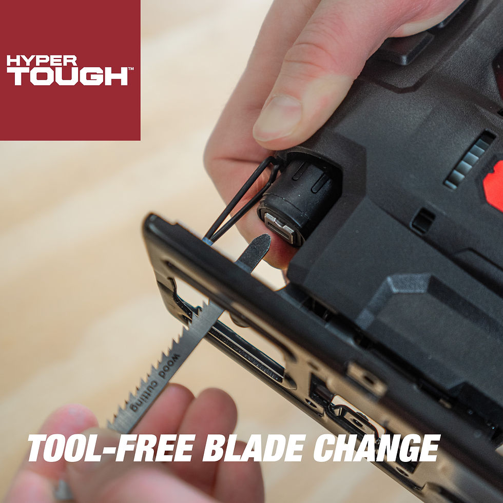 Thumbnail: Hyper Tough 3.5-Amp Corded Jig Saw, Eelectric, 120 Volt, 44002