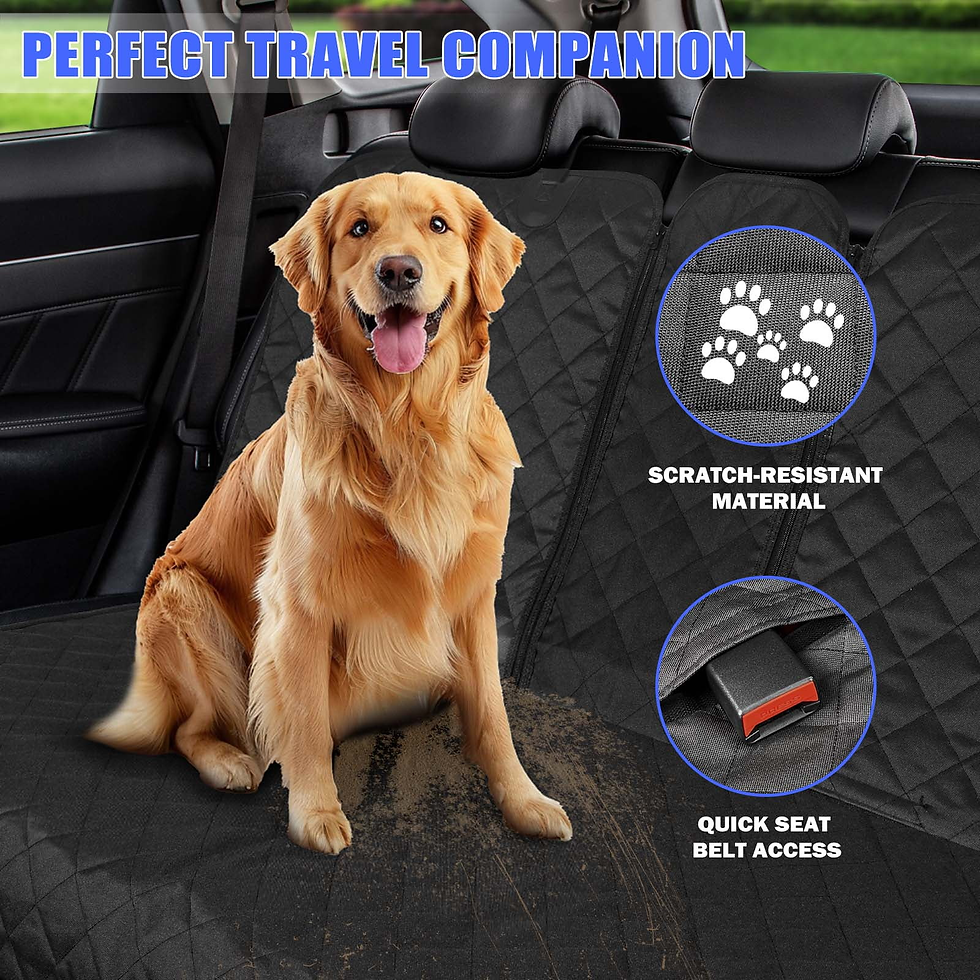 Thumbnail: Yonktoo Dog Car Seat Cover for Back Seat, Waterproof and Anti-Scratch, Fits Smal