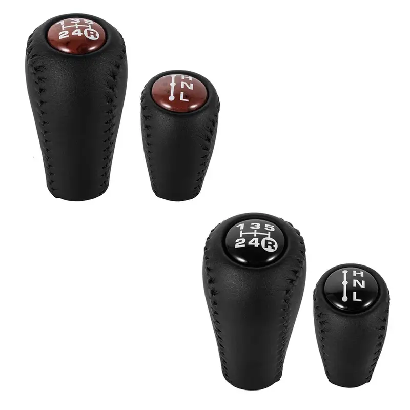 Thumbnail: Gear Shift Knob 5 Speed Manual Transmission Leather Transfer Gear Shift Fit for