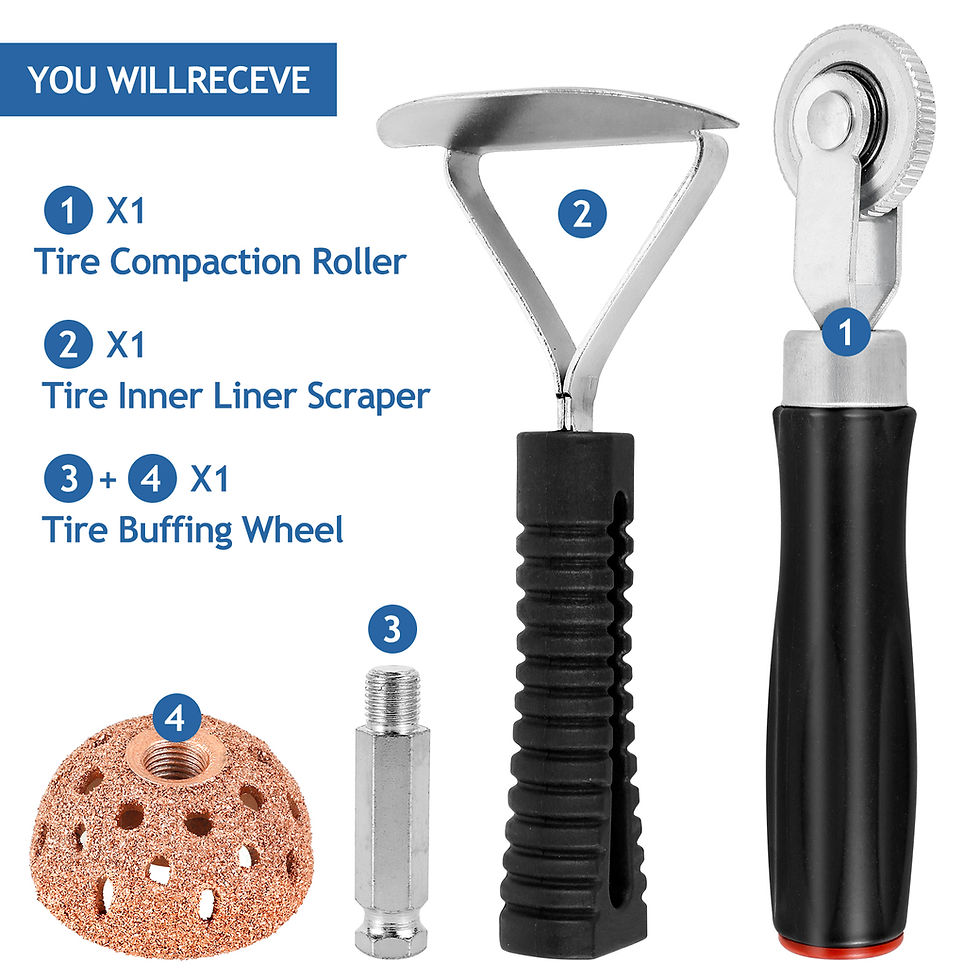 Thumbnail: Tire Repair Patch Tools Wear-Resistant Tire Patch Roller Tool Tungsten Steel Buf