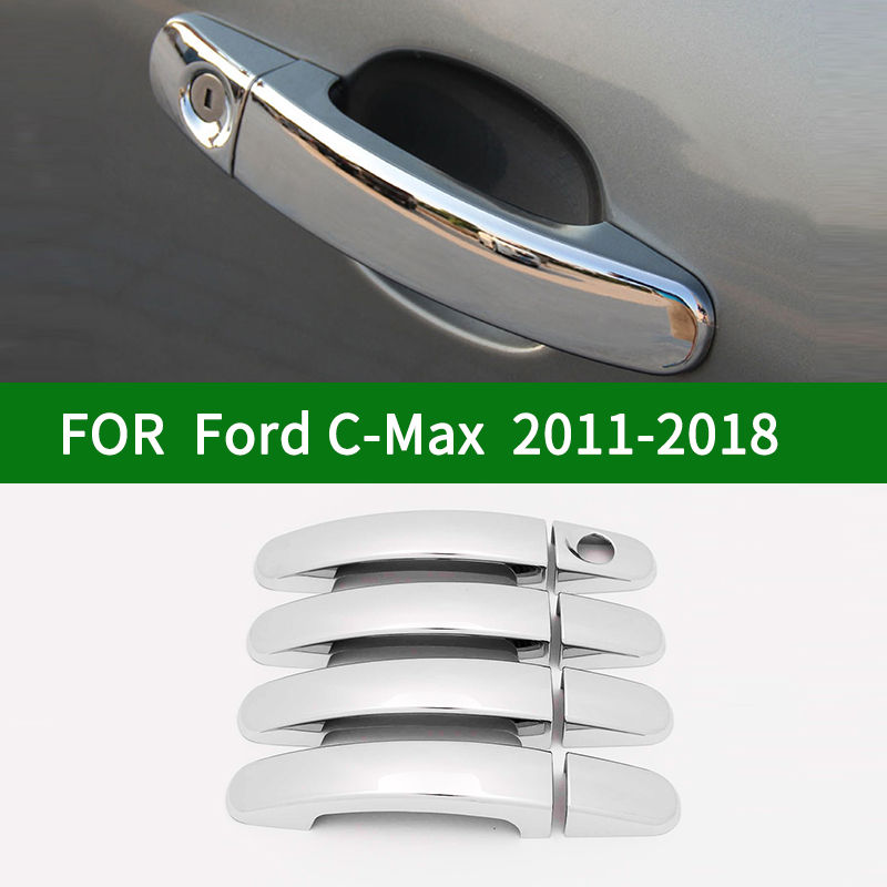 For Ford Grand C-Max Energi 2011-2018 Accessory glossy chrome silver car side Do