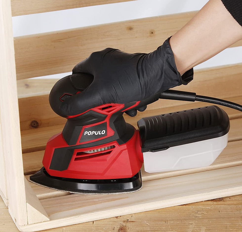 Thumbnail: POPULO Detail Sander Palm Sander,14,000 OPM Electric Detail Sander with 12 ..