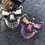 Thumbnail: Skull Head Motorcycle Reflective/Laser Rainbow Stickers Decor Moto Helmet Motor