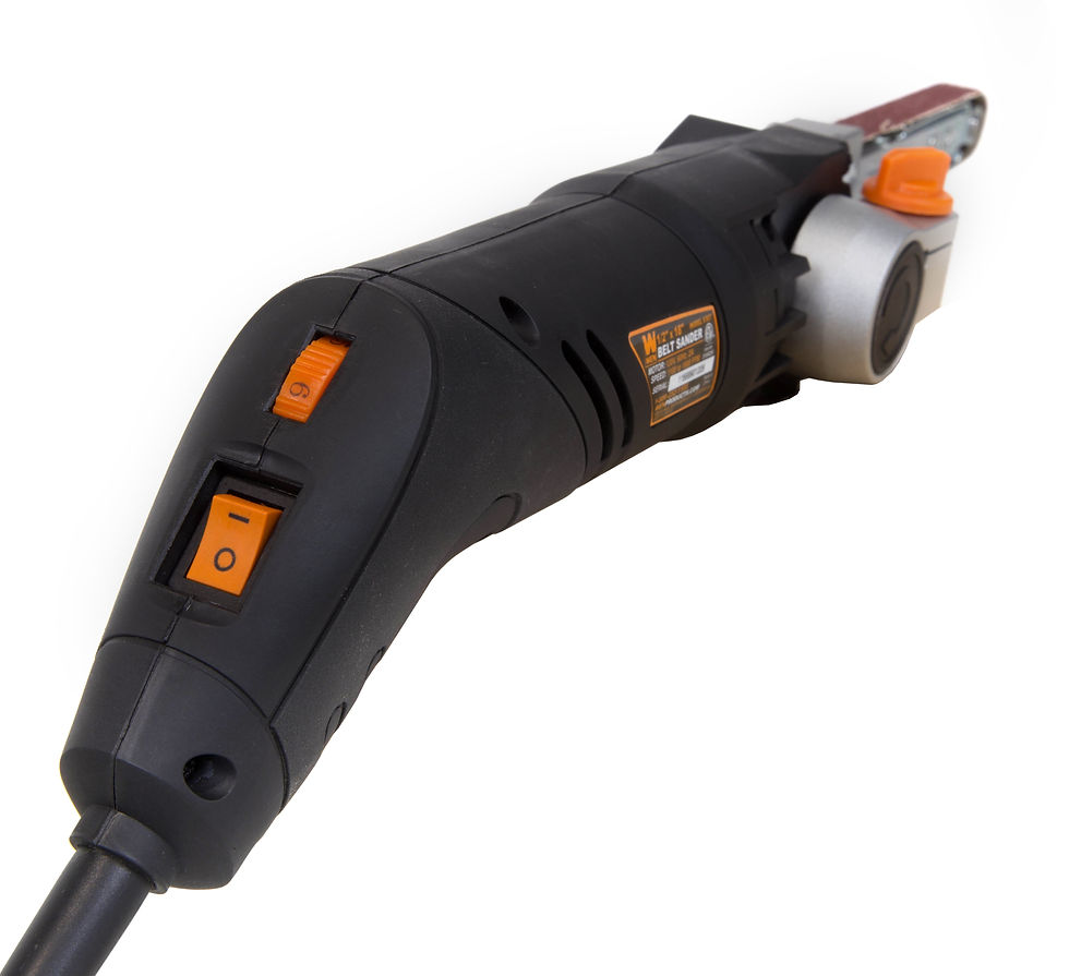Thumbnail: WEN 2-Amp Variable Speed Detailing File Sander with 1/2 x18-Inch Belt, Cord..