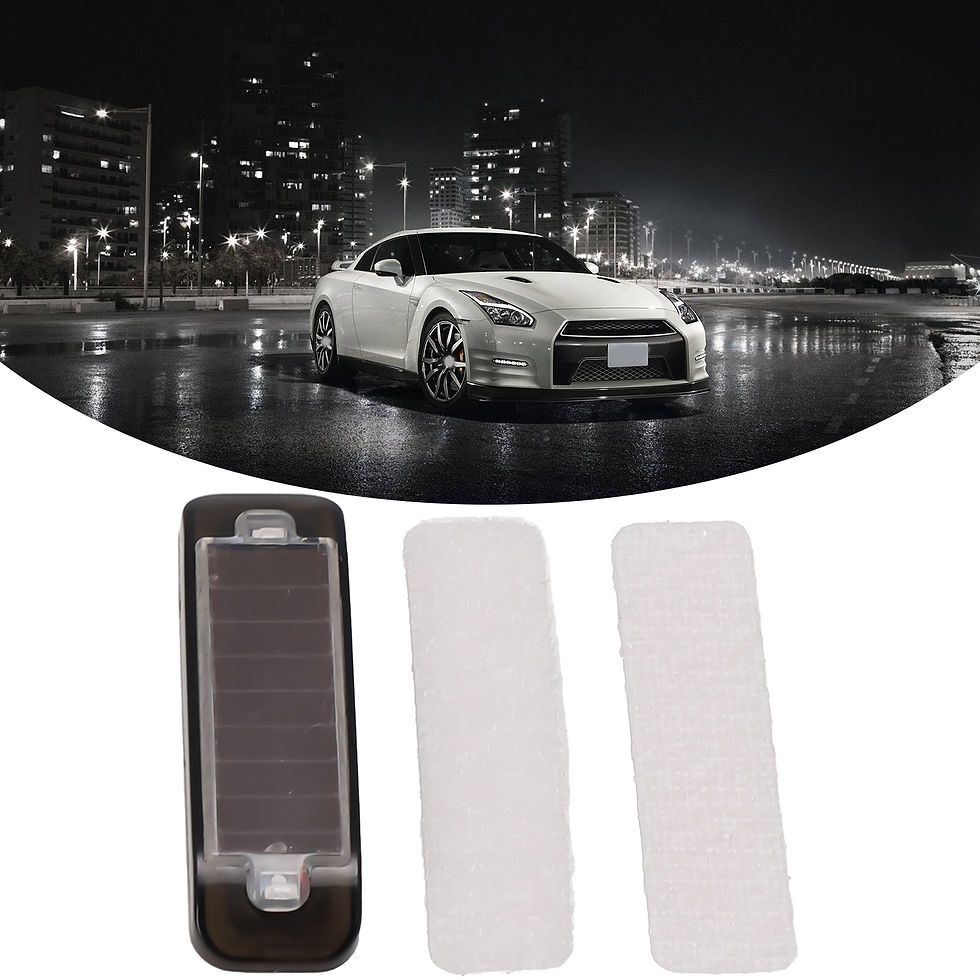 Thumbnail: Solar-Powered Car Alarm Security Light With Flashing LED Light Simulated Fake An