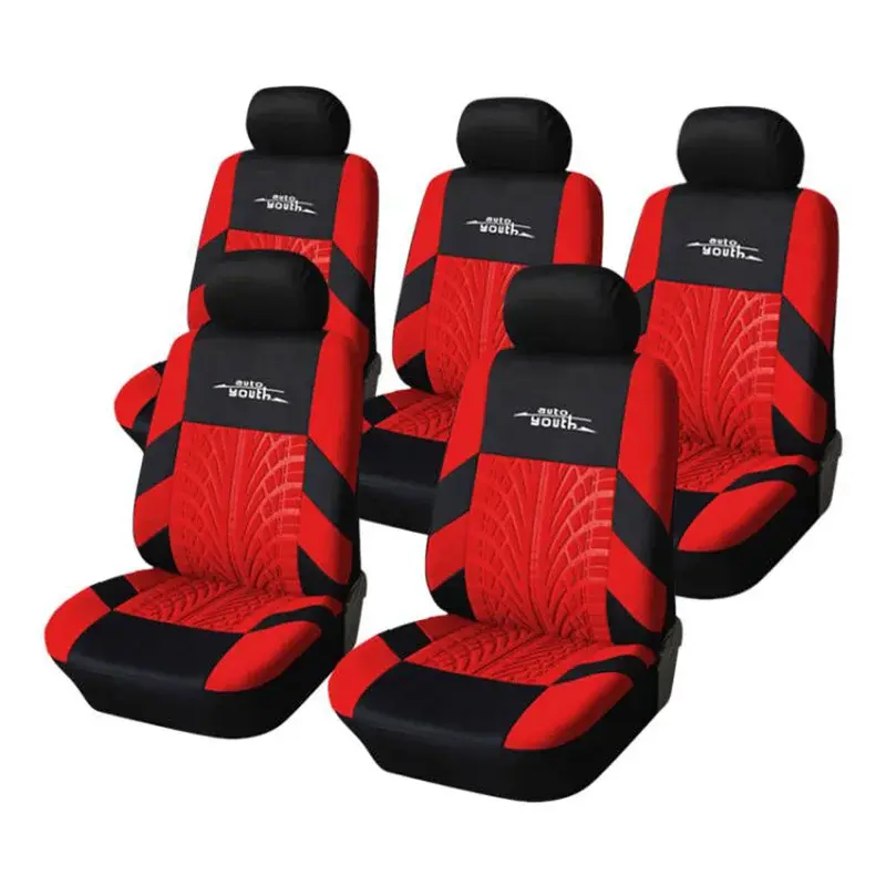 Thumbnail: 2/5pcs Universal Car Seats Covers Car Interior Suitable for Two Rows of Seats (D
