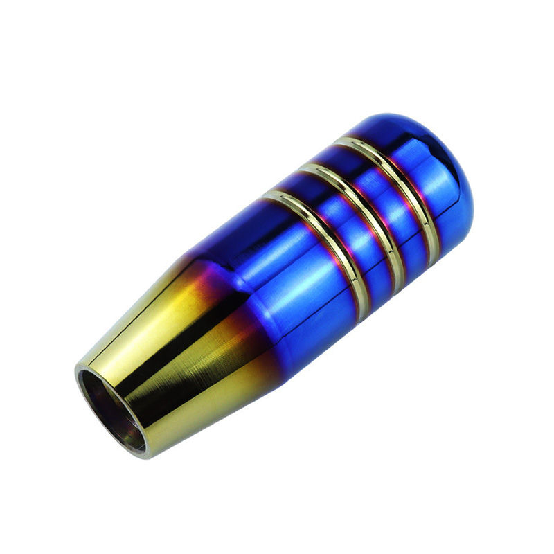 Thumbnail: 9cm 13cm Aluminum Gear Shift Knob Baking Blue Baking Golden Racing Car Universal