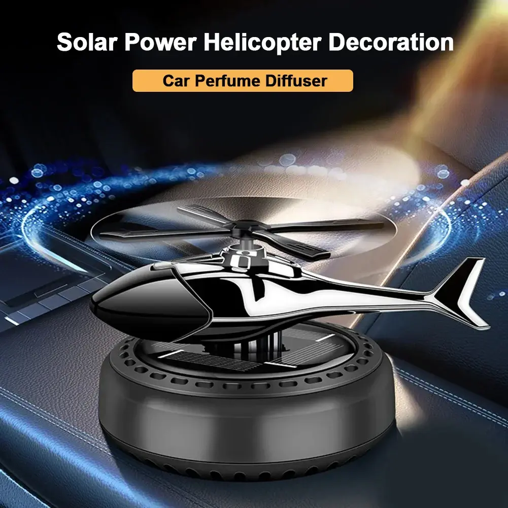 Helicopter Styling Solar Car air freshener Car Interior Decor Aromatherapy Car a