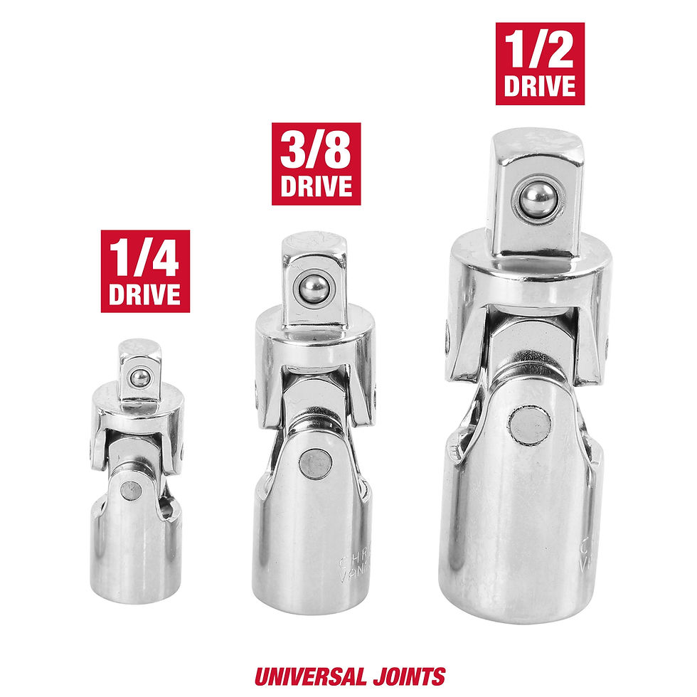 Thumbnail: Hyper Tough Complete Socket Accessory Set for 1/4-inch, 3/8-inch, 1/2-inch ..