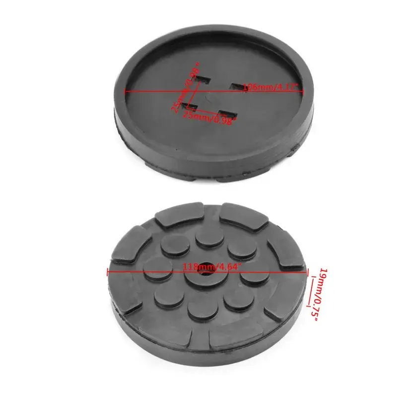 Thumbnail: 1PCS Black Rubber Jacking Pad for Car Lift Anti-slip Surface Tool Rail Protector