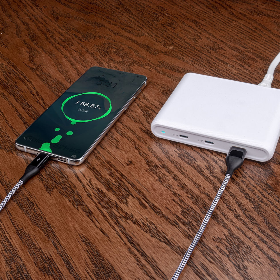 Thumbnail: Auto Drive USB-C to USB-A, 6ft, Charging & Data Sync Cable (60W), Braided, ..