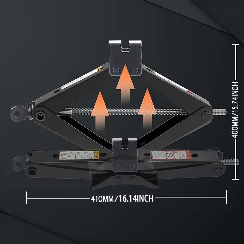 Thumbnail: Car Jack 0.8T/1T/2T Portable Labor-saving Hand-cranked Car Scissor Jack Car Repa