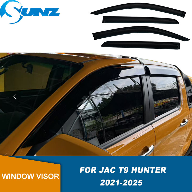 Side Window Deflector For JAC T9 Hunter 2021 2022 2023 2024 2025 Weathershield D