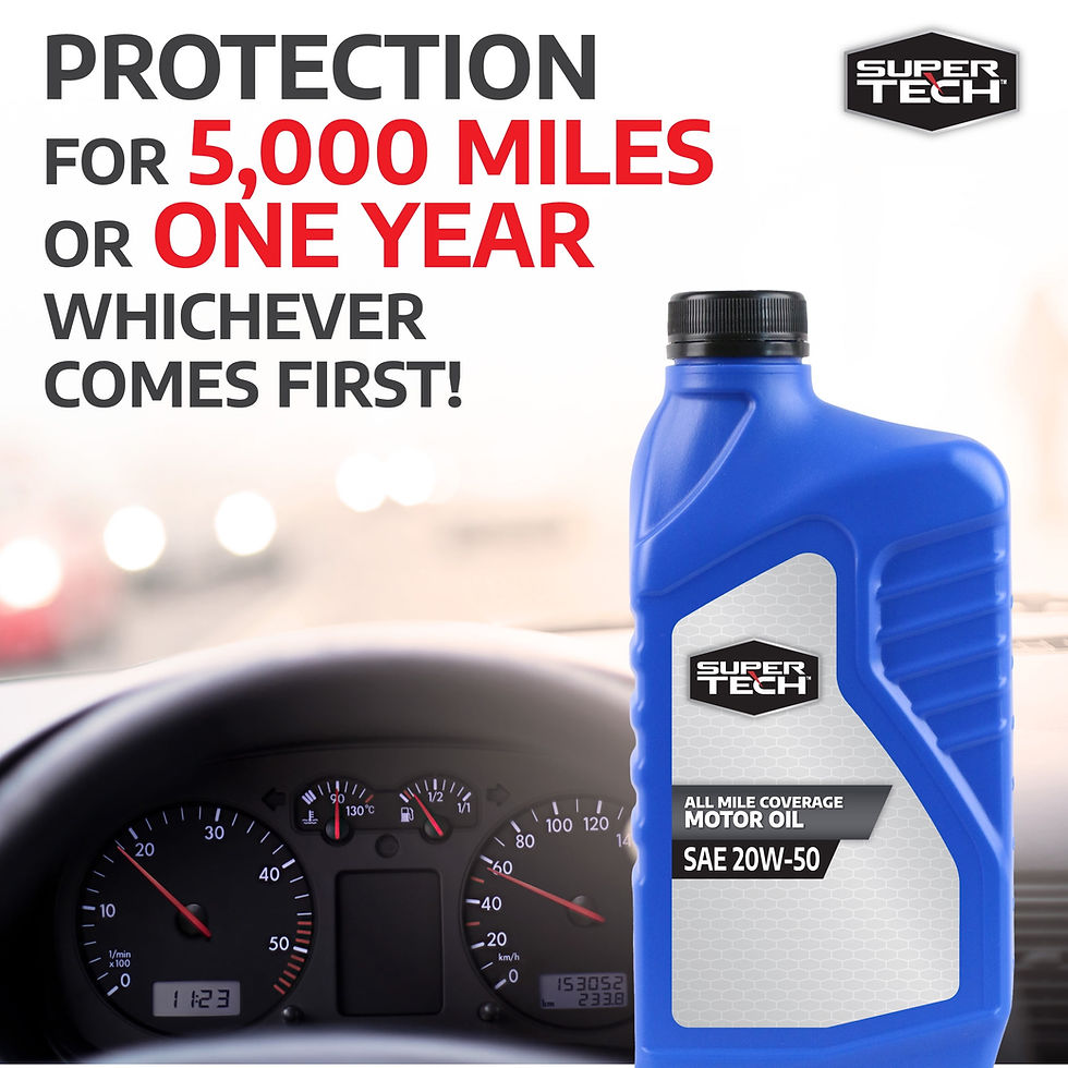 Thumbnail: Super Tech All Mileage Motor Oil SAE 20W-50, 1 Quart