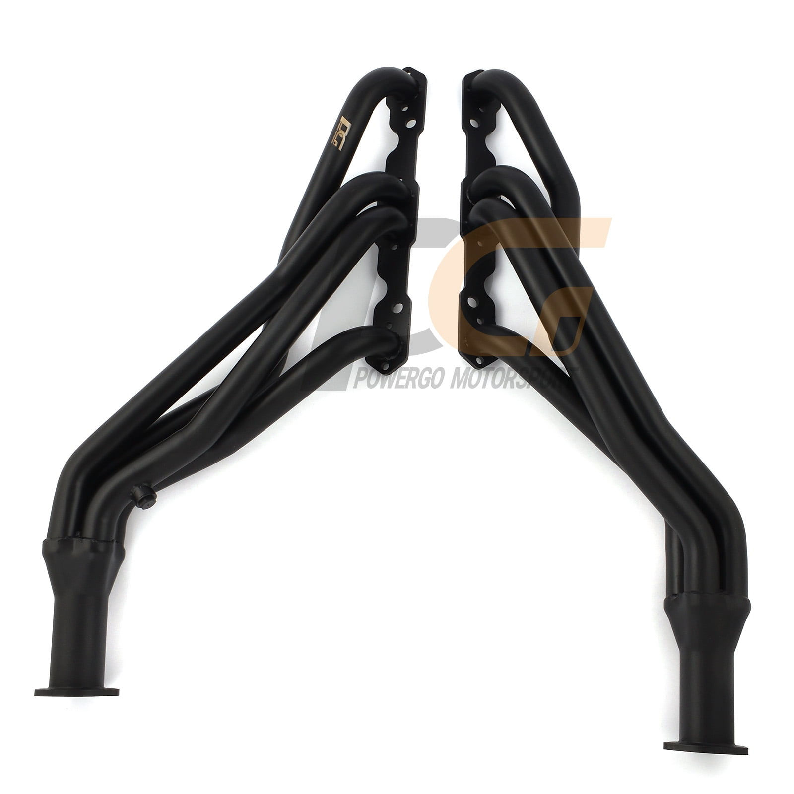 Exhaust Headers 1-5/8 x 2-1/2 inches Mild Steel Black Paint for 1988-1999 C..