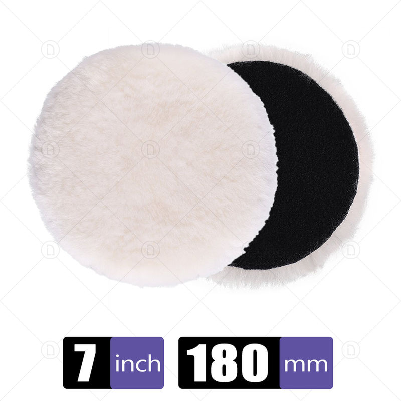 Thumbnail: 3/4 /5/6/7 Inch Car Polish Pad Disc Imitated Wool Soft Polishing Backing Buffing