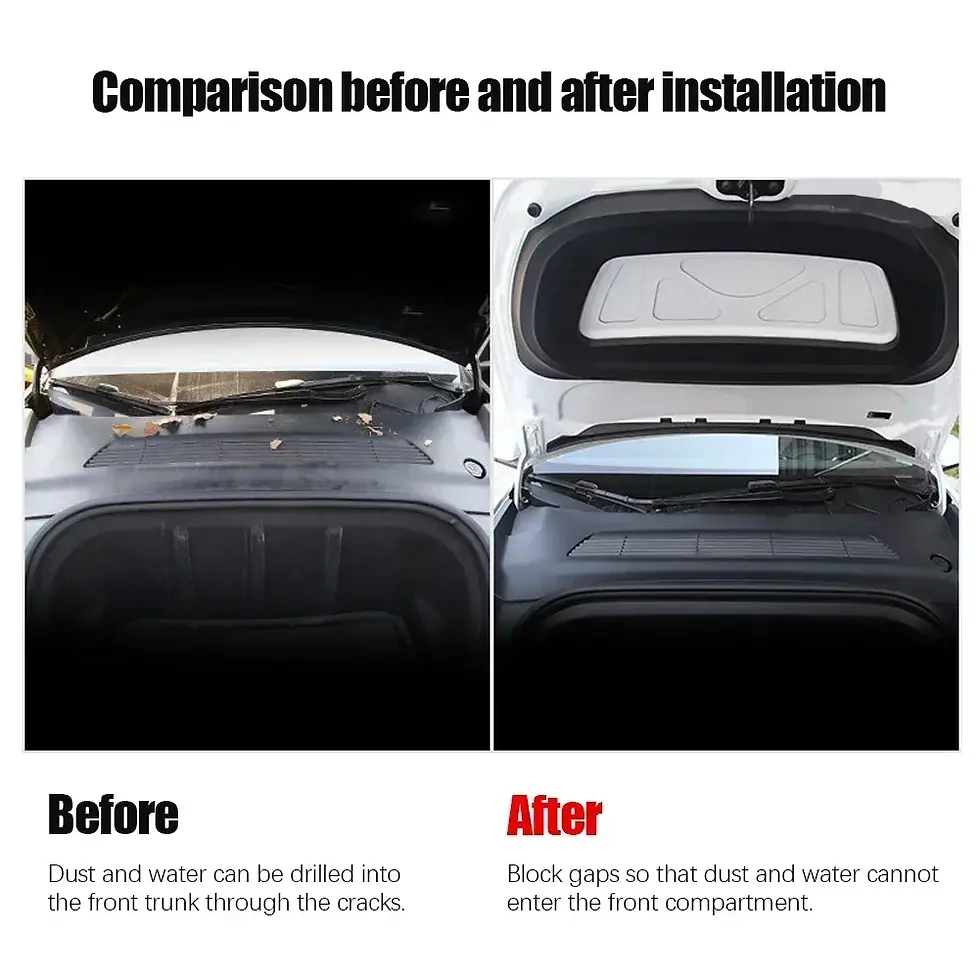 Thumbnail: Car Front Hood Dust Proof Seal Strip For Tesla Model Y 3 Car Accessories Protect