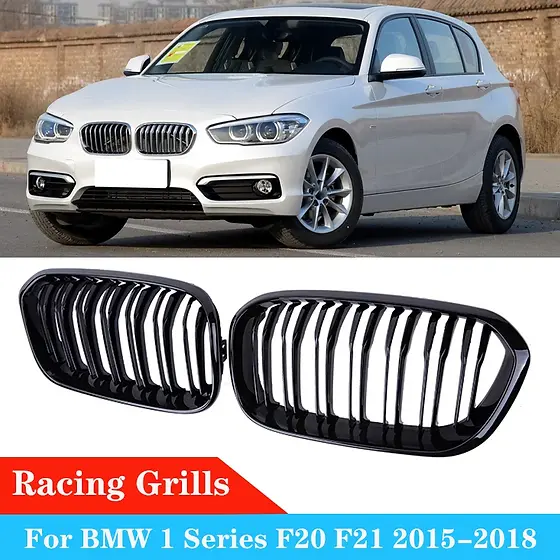 Car Front Bumper Grilles Kidney Racing Grill For BMW F20 F21 120i