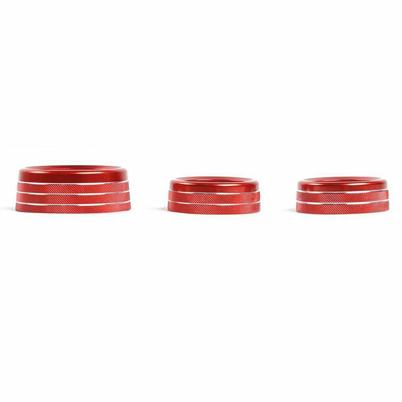 Thumbnail: 3pcs Car A/C Control Knob Volume Radio Switch Decora Cover For Dodge Challenger