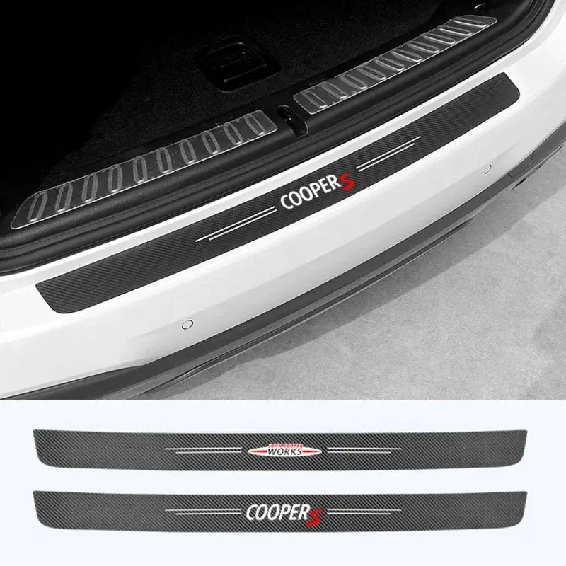 1pc Car Trunk Bumper Decorative Protective Film Stickers for Mini Coopers Works