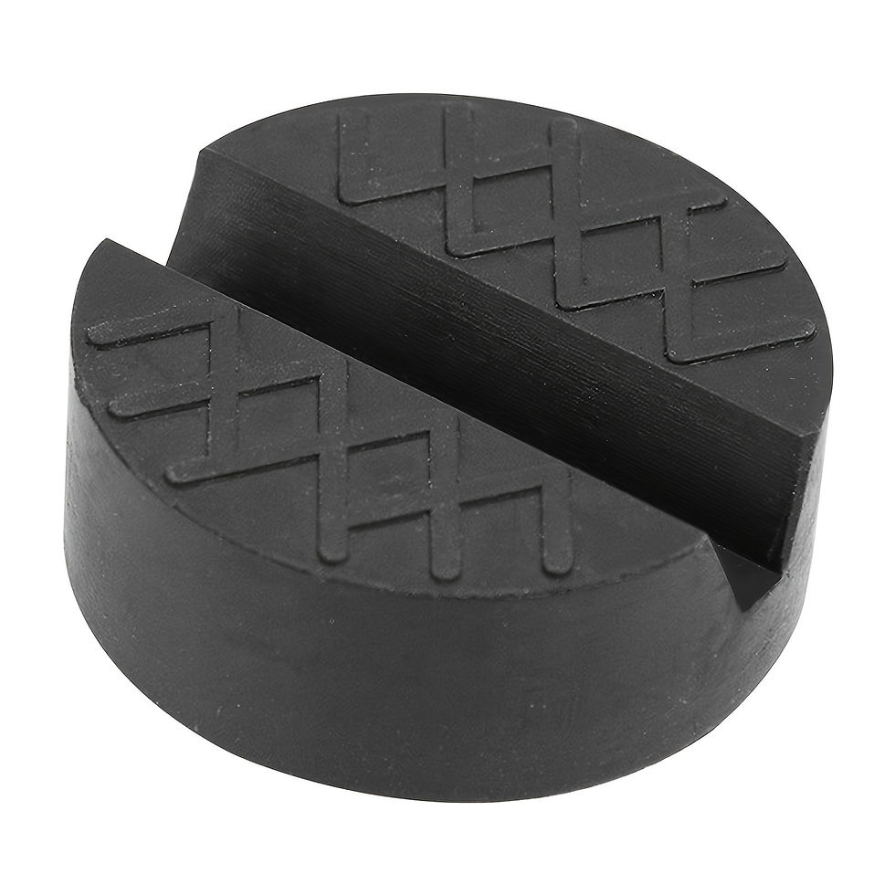 Thumbnail: Car Lift Jack Support Stand Rubber Pads Wheel Dolly Slotted Floor Frame Rail Ada