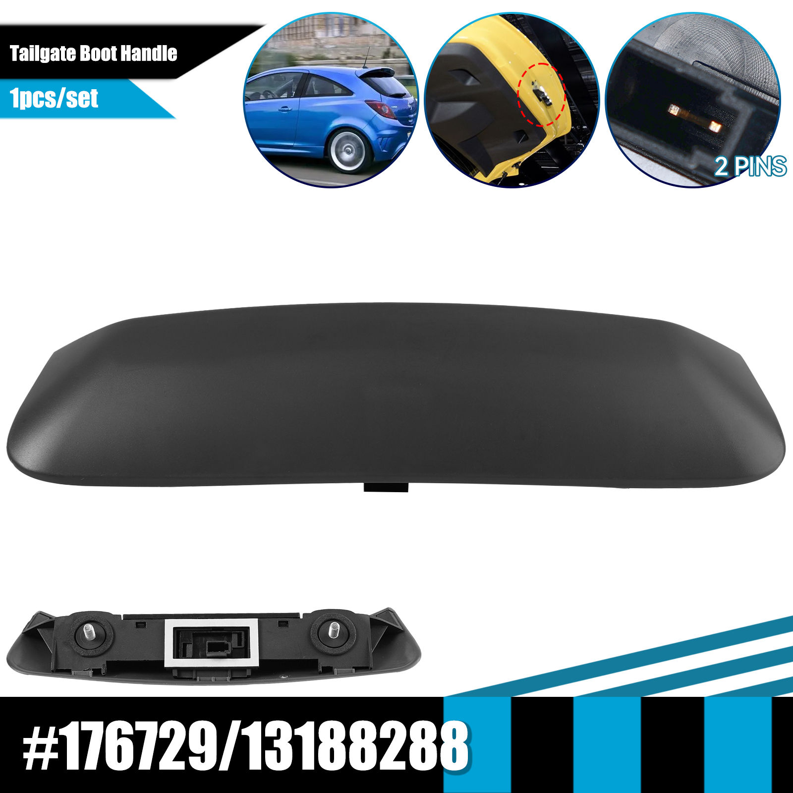176729 13188288 For Opel Vauxhall Corsa D MK III 2007-2015 13188017 Trunk Tailga