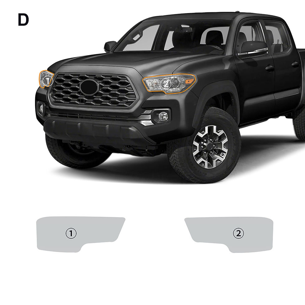 Thumbnail: Headlight Rearview Mirror Protective Film for Toyota Tacoma 2016-2022 2023 Anti-