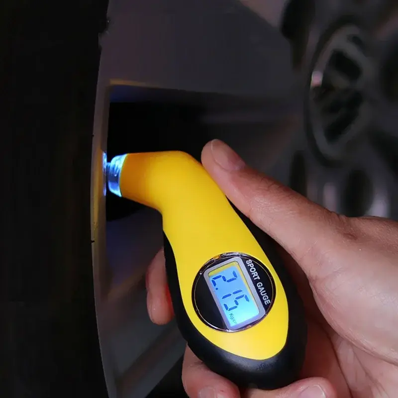 Thumbnail: Auto Motorcycle Tyre Pressure Digital Meter Mini Diagnostic Tool Car Styling Det