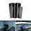 Thumbnail: 6Pcs Car Pillar Posts Door Window Trim Cover Sticker Glossy Black Fit For BMW 3