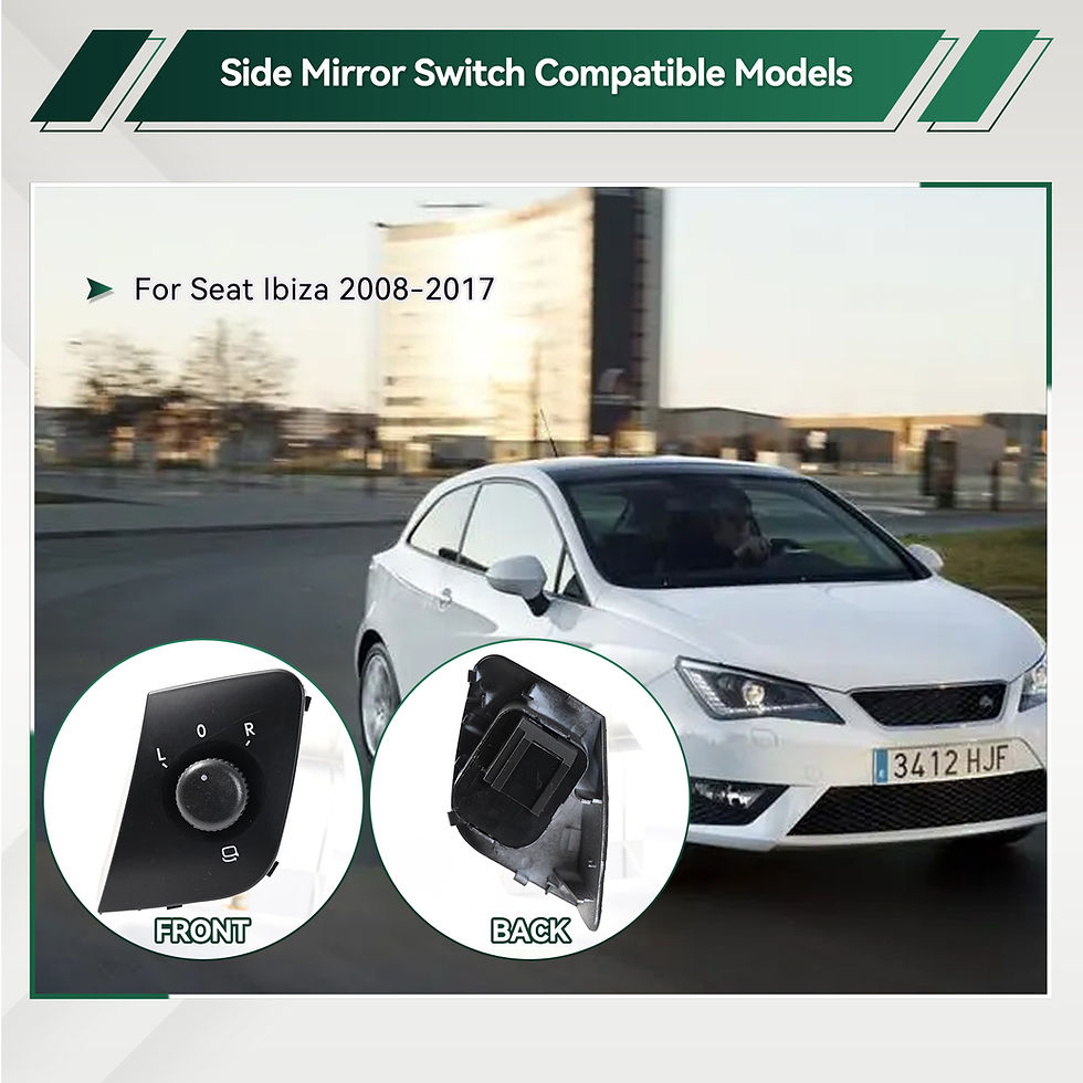 Thumbnail: 1PC For Seat Ibiza 2009-2015 6J Electric Car Vehicle Exterior Side Mirror View A