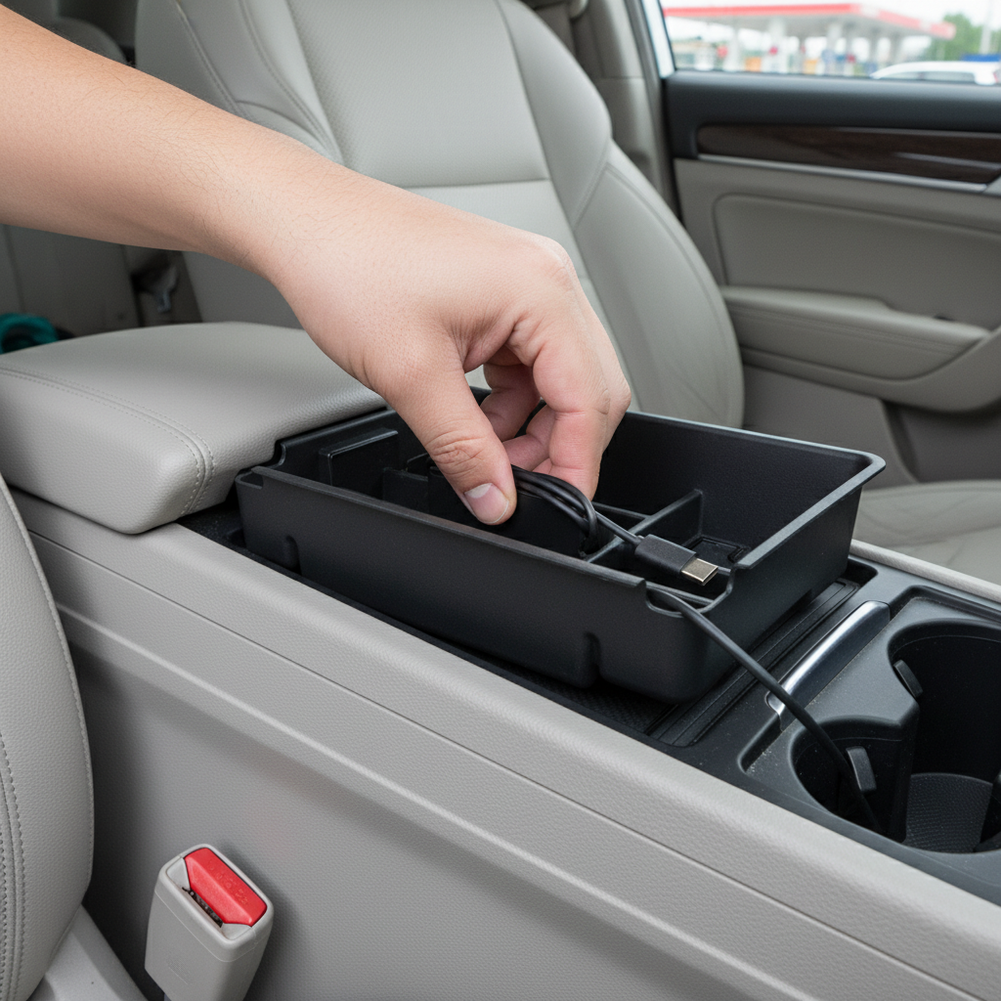 For Haval H6 2025 2026 Center Armrest Storage Box Central Console Organizer Tray