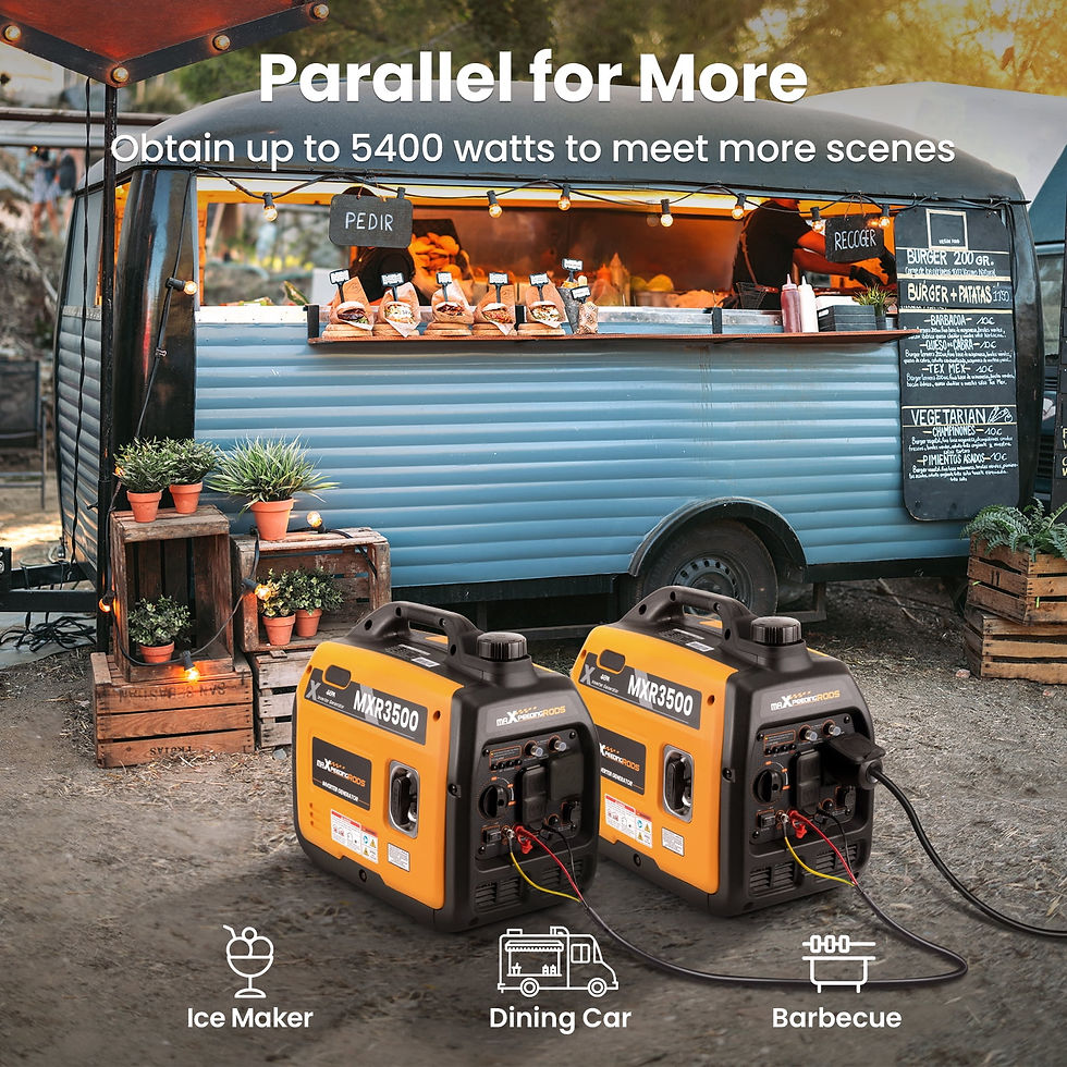 Thumbnail: Maxpeedingrods 3500 Watt Gas Powered Inverter Generator 3.5kW Portable Supe..