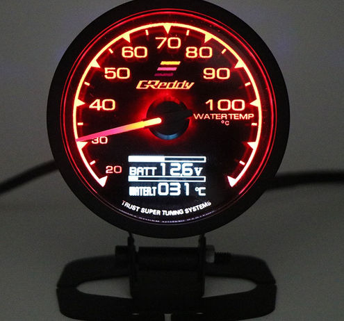 Thumbnail: GReddi Boost Gauge Water Temp 7 Colors LCD Display Turbo Oil Pressure RPM Tachom