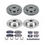 Thumbnail: Ultimate Brakes Front and Rear Ceramic Brake Pad and Rotor Kit with Hardwar..