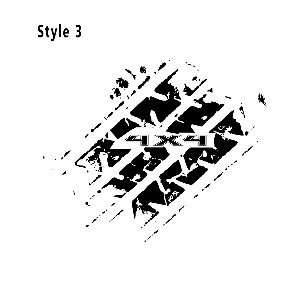 Thumbnail: Car Stickers Pickup Rear Tail Tailgate Sticker Graphics Off Road 4x4 Decals 4WD
