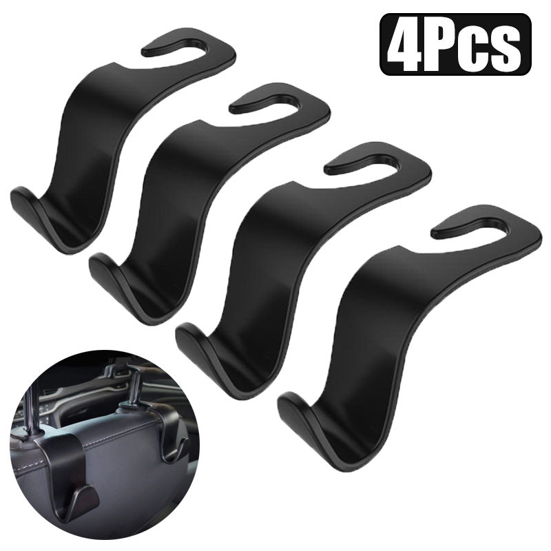 Thumbnail: 2/4PCS Carbon Universal Auto Seat Headrest Hook Seat Back Headrest Hook Vehicle