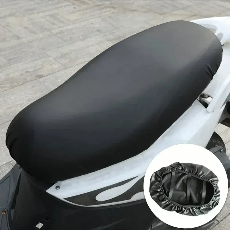 Thumbnail: Motorcycle Seat Cover Universal Motorbike Seat Protector Cushion Elastic PU Leat