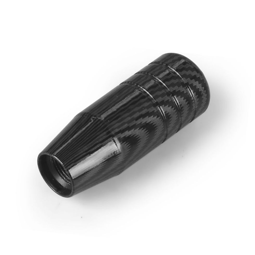 Thumbnail: 8.5CM Aluminum Carbon Filter Black Gear Shift Knob Racing Universal Manual Trans