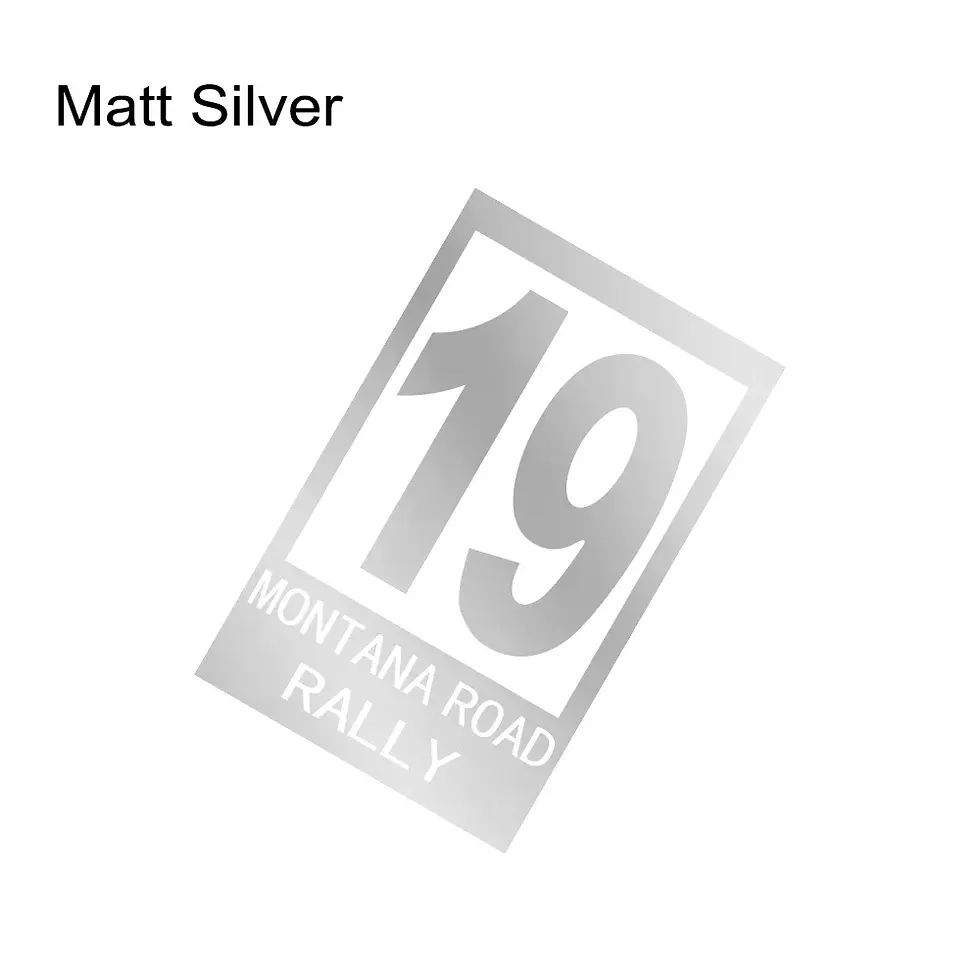 Thumbnail: Auto Side Vinyl Decor Decals Number 19 Montana Road Rally Styling Sticker For Ca