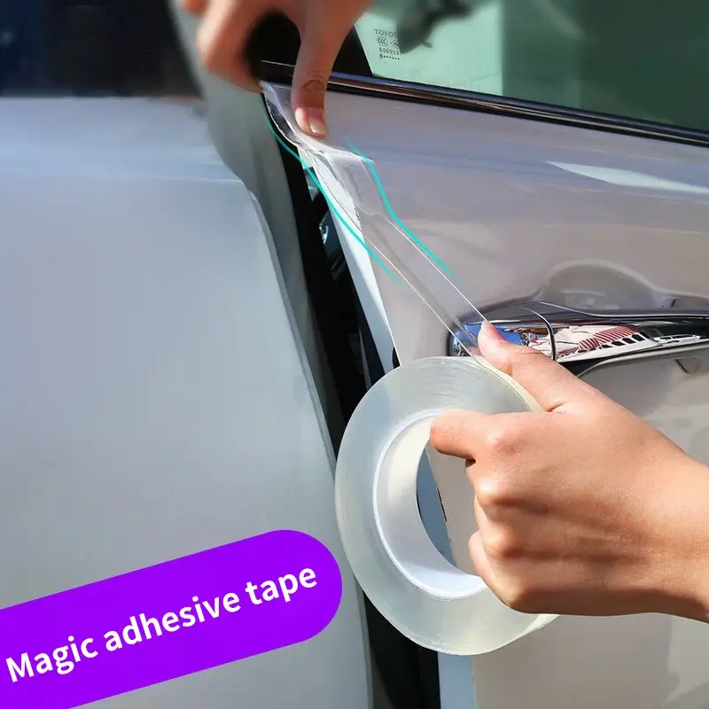 Thumbnail: 70/50/30mm Car Door Edge Transparent Protective Film Anti Scratch Nano Tape Auto