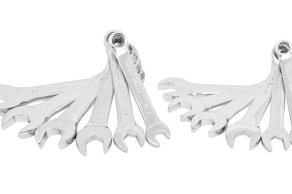 Thumbnail: Hyper Tough 12-Piece Stubby Combination Wrench Set