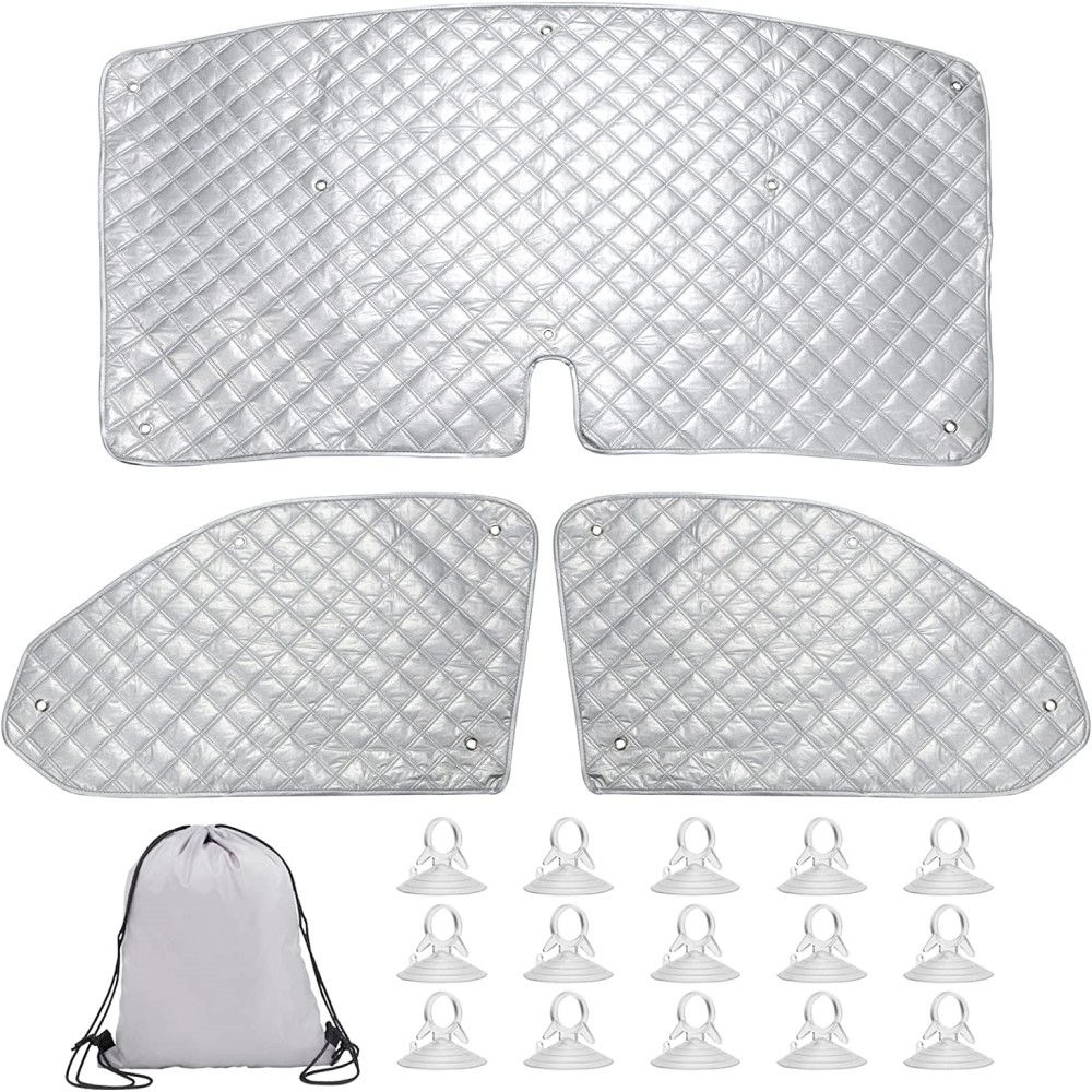 For VW T4 T5 T6 3PCS Sunshade Windscreen Windshield Visor Cover Protection Set A